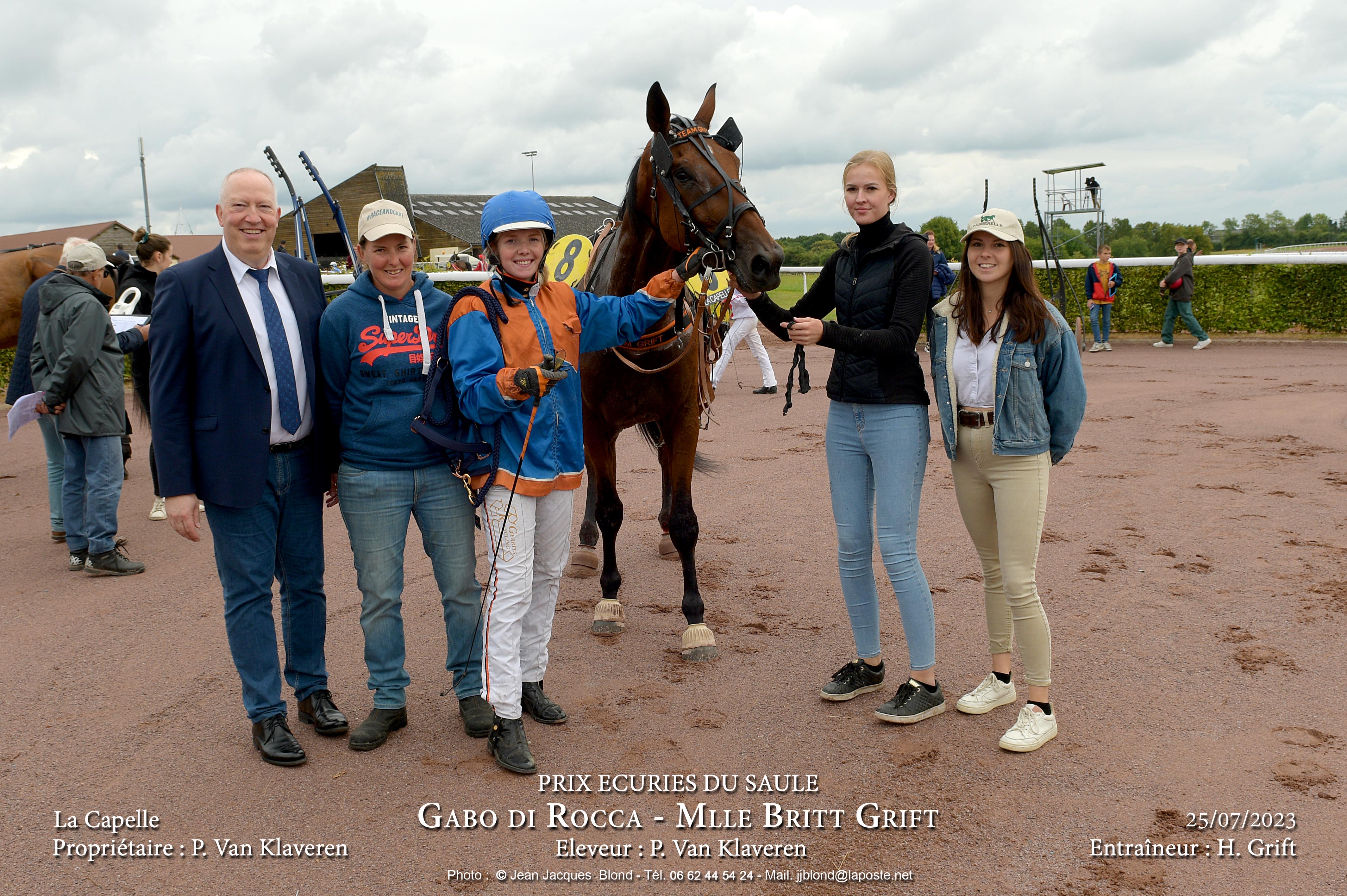 Gabo di Rocca avec Mlle Britt Grift et les acteurs de la filière